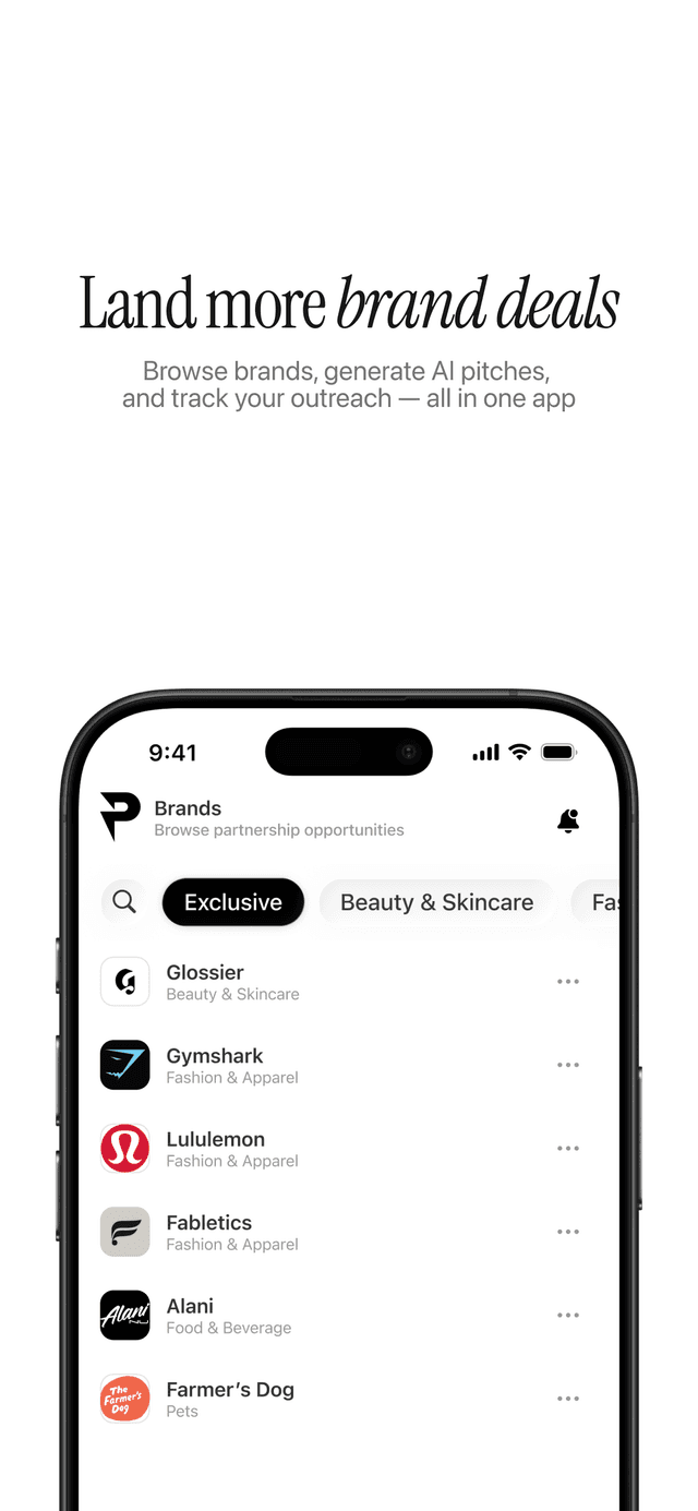 PerchHQ app screenshot showing brand deals discovery
